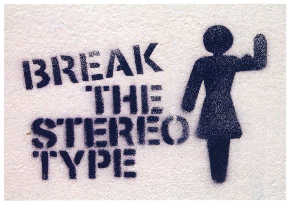 LGBT Transgender Non Binary Girl With Muscles Street Art Graffiti Postcard