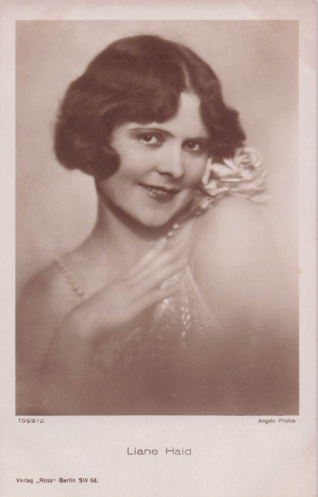 Liane Haid Austria 1st Movie Cinema Star Old Real Photo Postcard
