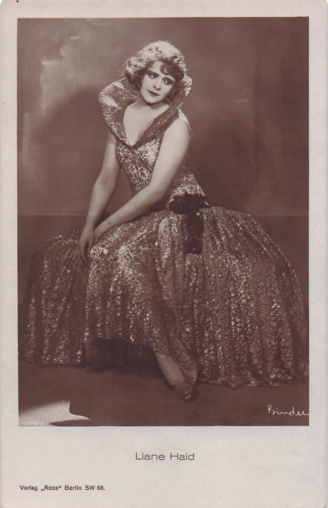 Liane Haid Austria First Movie Cinema Star Old Real Photo Postcard
