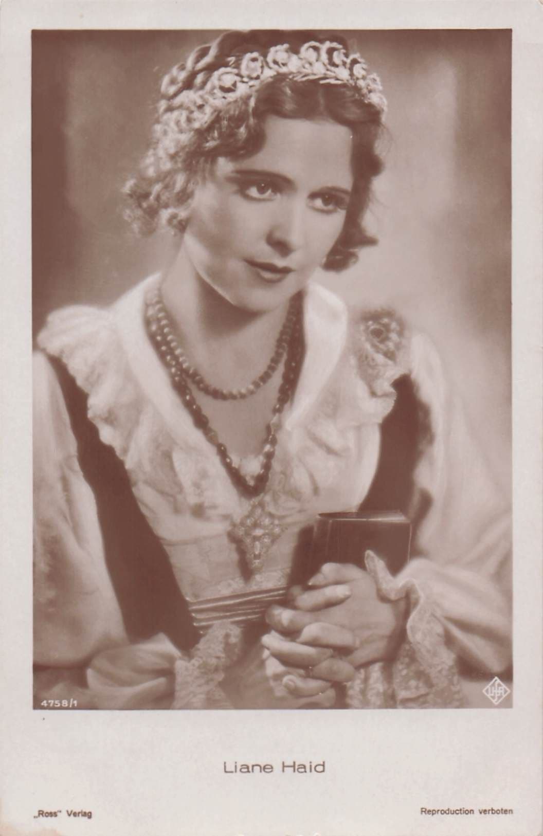 Liane Haid Austria Movie Film Historic Star Old Real Photo Postcard