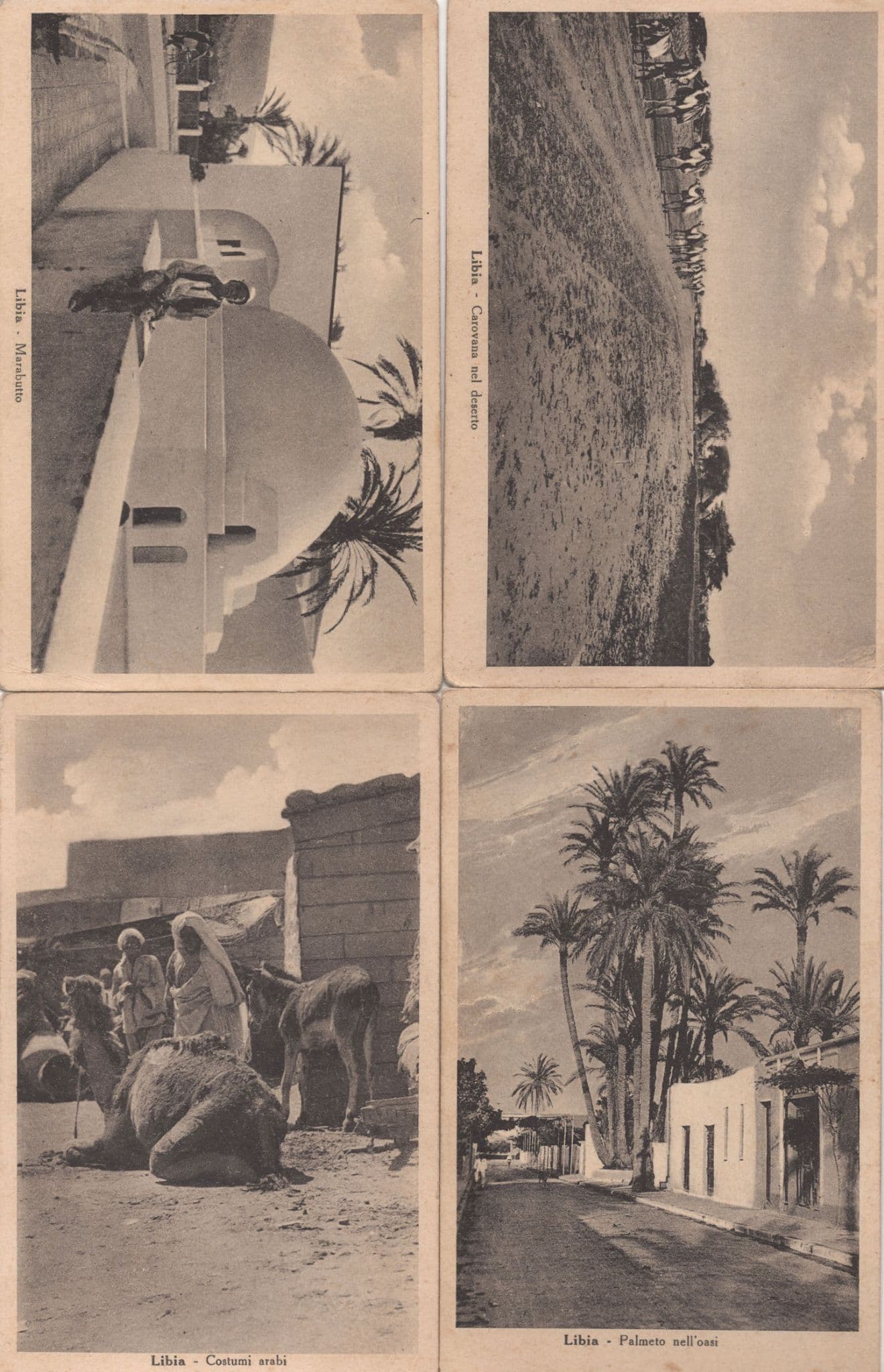 Libya Libia Desert Marabutto 4x Old Postcard s