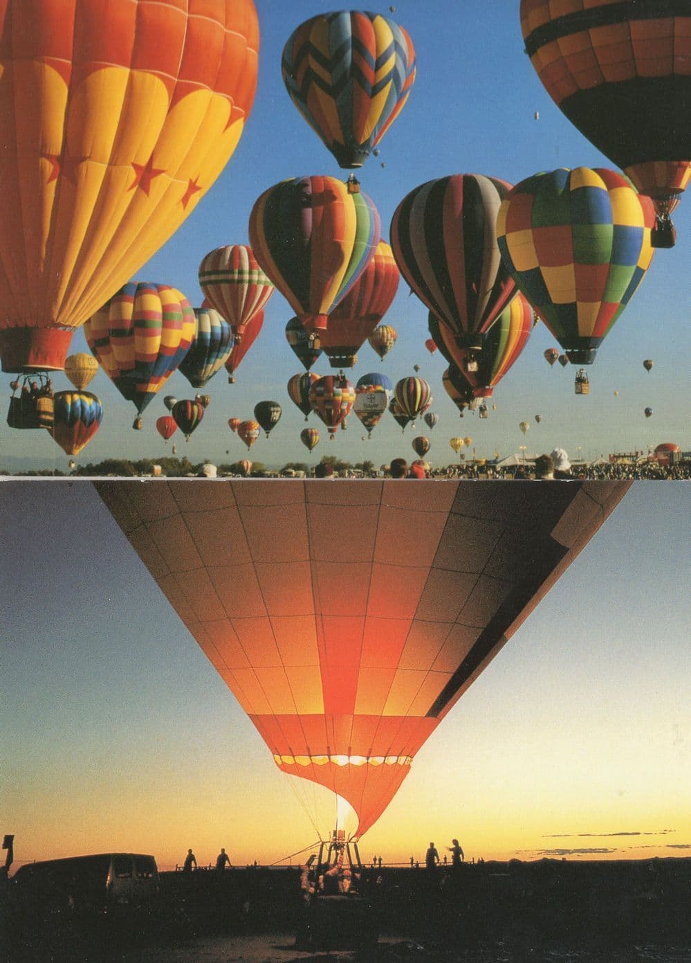 Lighting A Hot Air Balloon Take Off in Holland 2x Postcard s