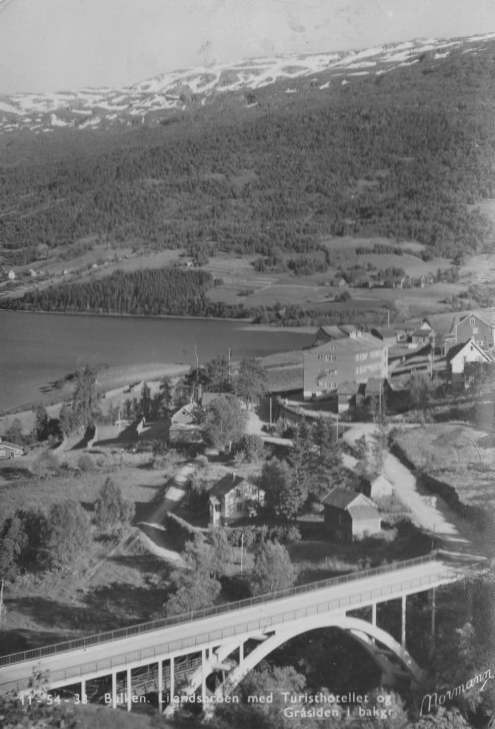 Lilands Hotel Turisthotell Bulken Norway Postcard