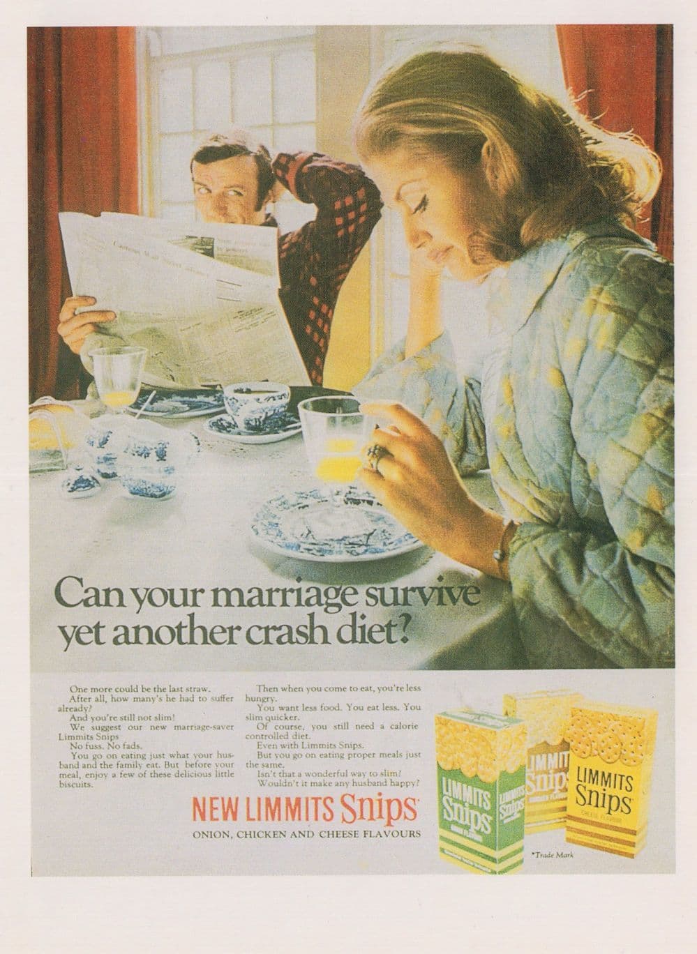Limmits Snips Vintage Diet Lose Weight Drink Advertising Postcard