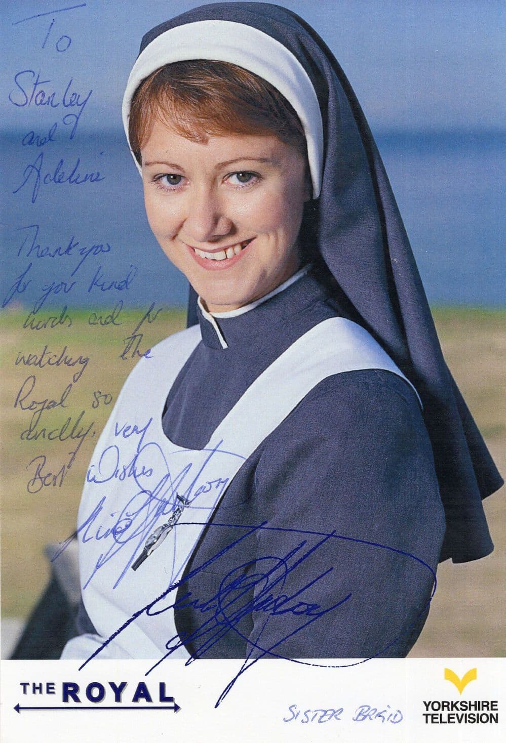 Linda Armstrong Sister Brigid The Royal Hand Signed Cast Card Photo