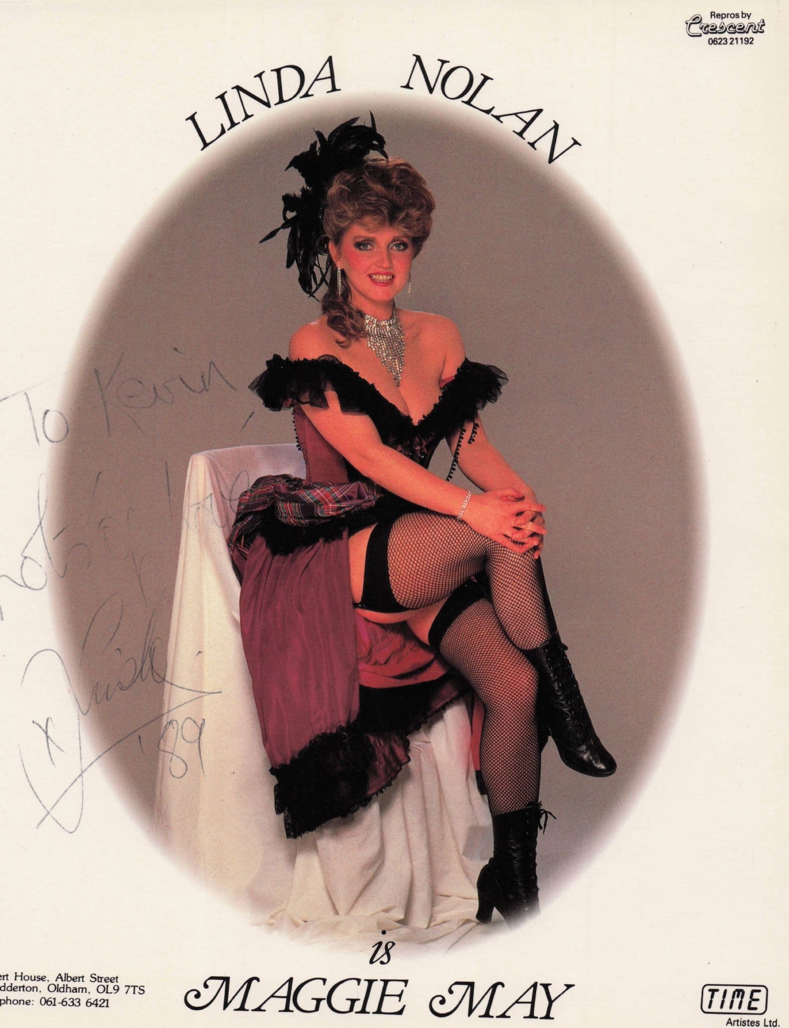 Linda Nolan The Nolans Maggie May Large 10x8 Hand Signed Photo