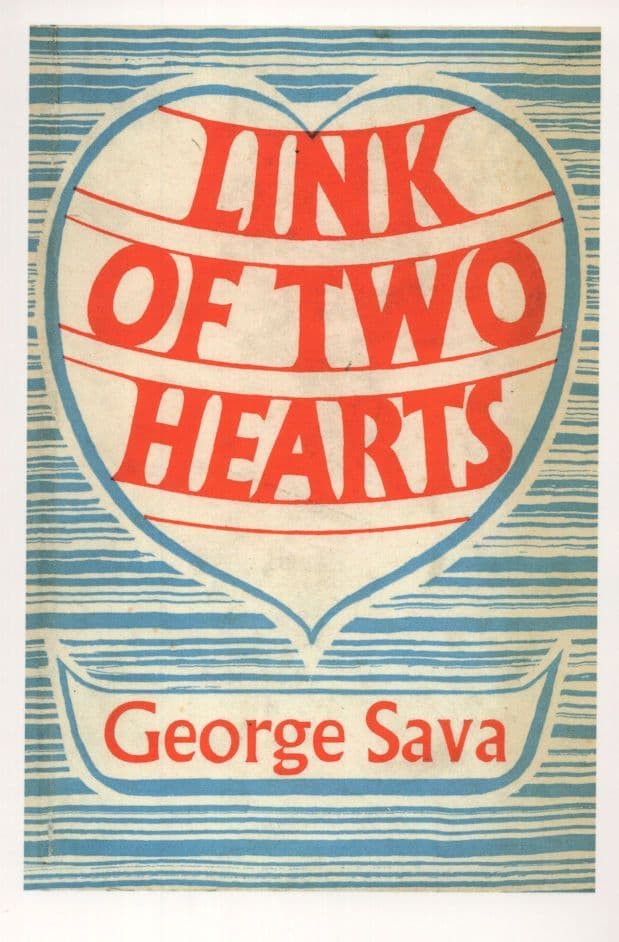 Link Of Two Hearts George Sava 1946 Book Postcard