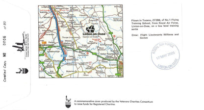 Linton On Ouse RAF Station DJR Wilson of 51 Squadron WW2 LTD TO 80 Map Hand Signed FDC