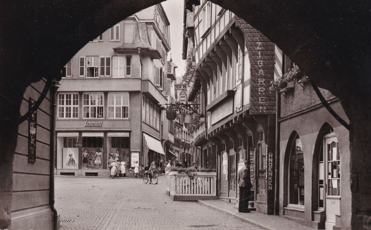 Linz die Bunt Stadt Zigarren Sign Bicycles German Photo Postcard