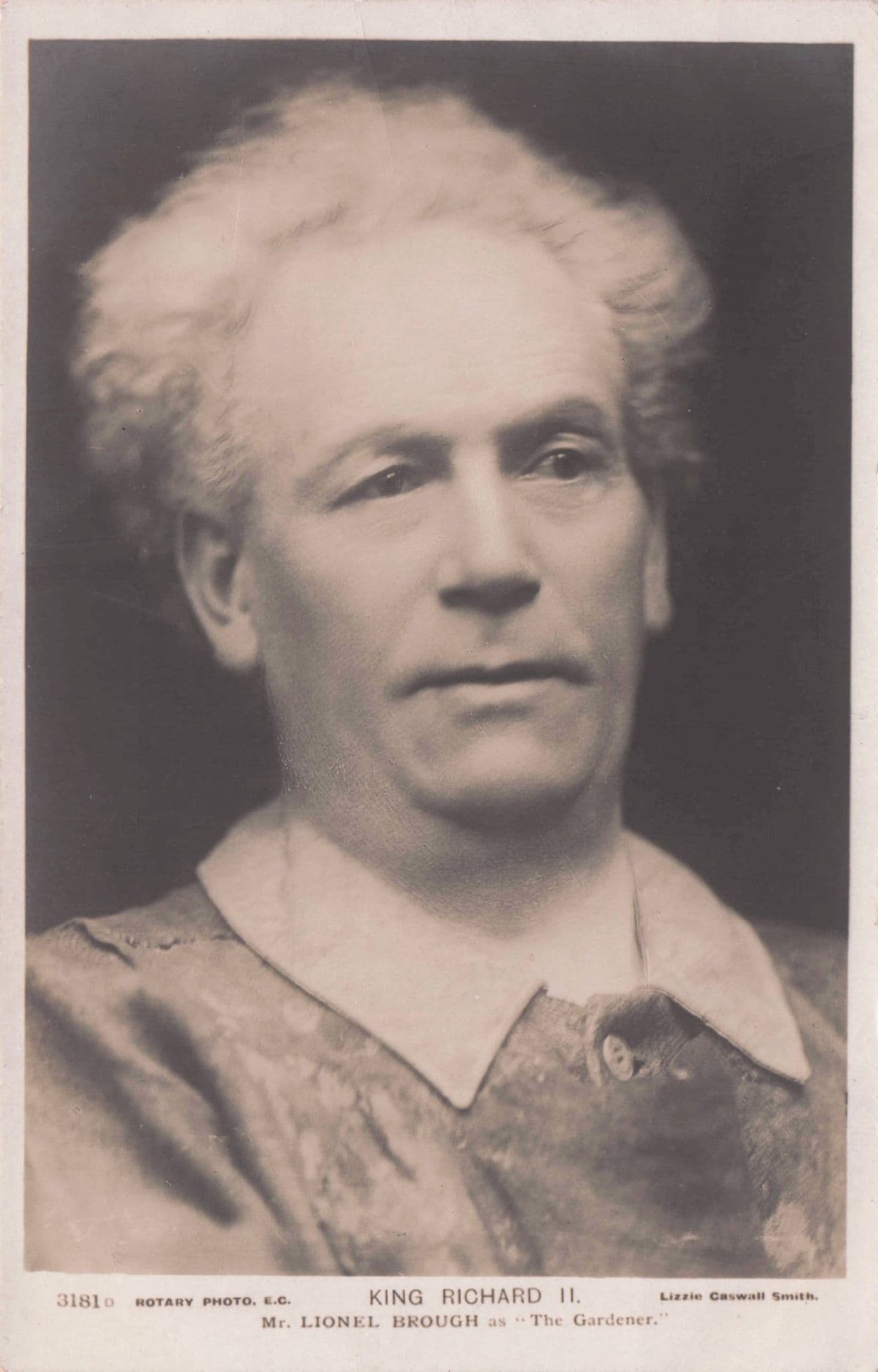 Lionel Brough as King Richard Actor Old Theatre Postcard
