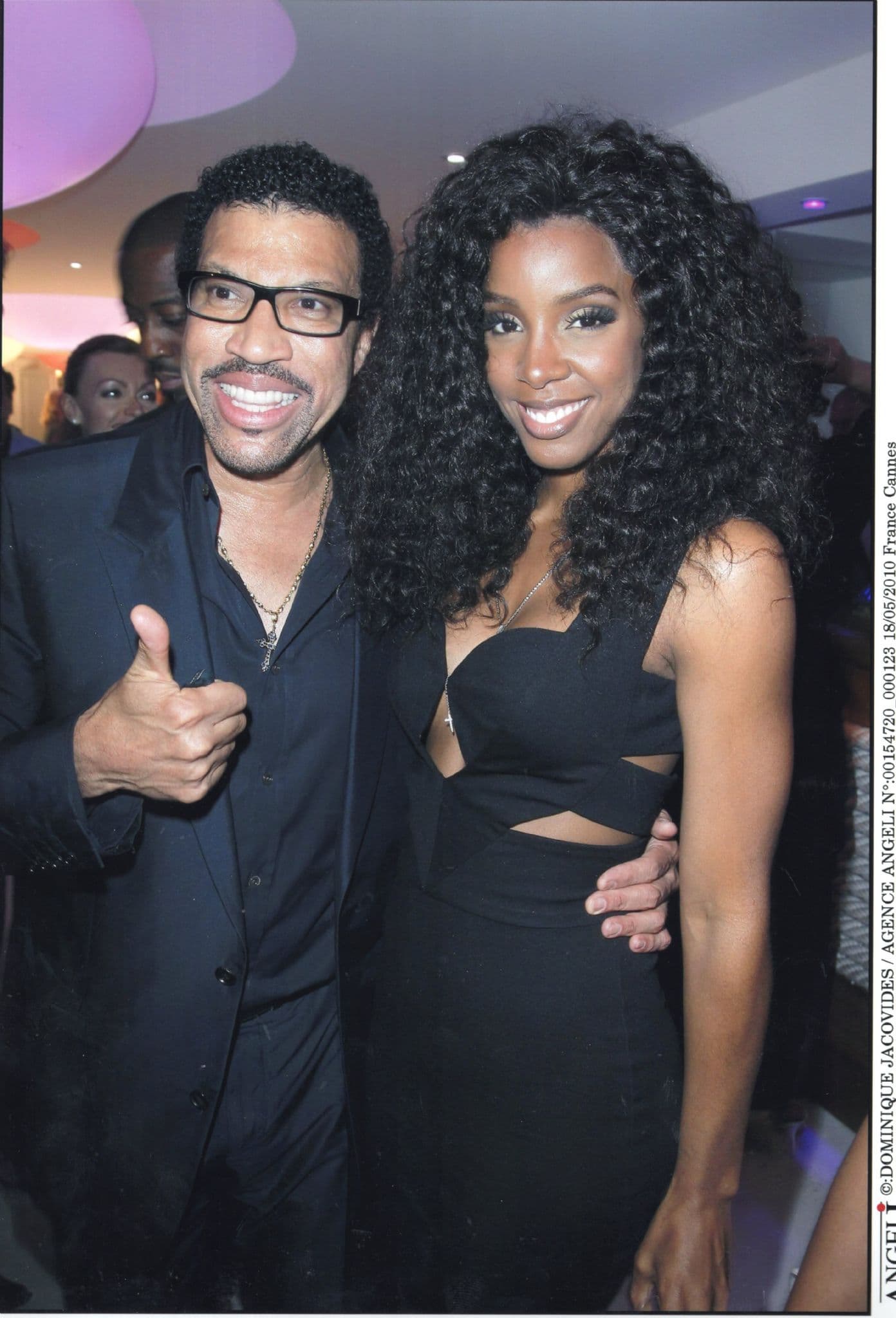 Lionel Richie & Kelly Rowland at 2010 Cannes Film Festival 10x8 PB French Press Photo