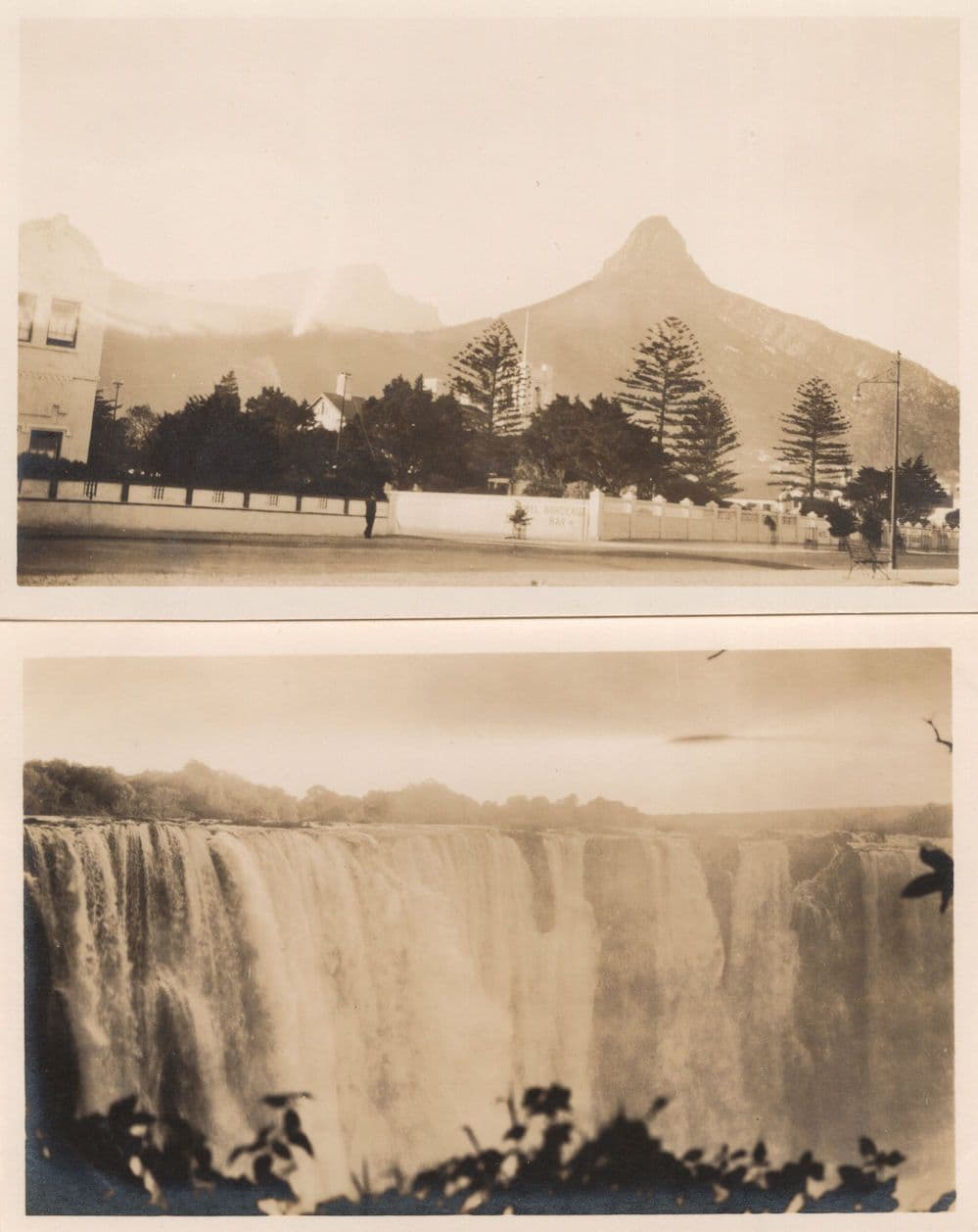 Lions Head Cape Town South Africa 2x Rare Old Postcard s