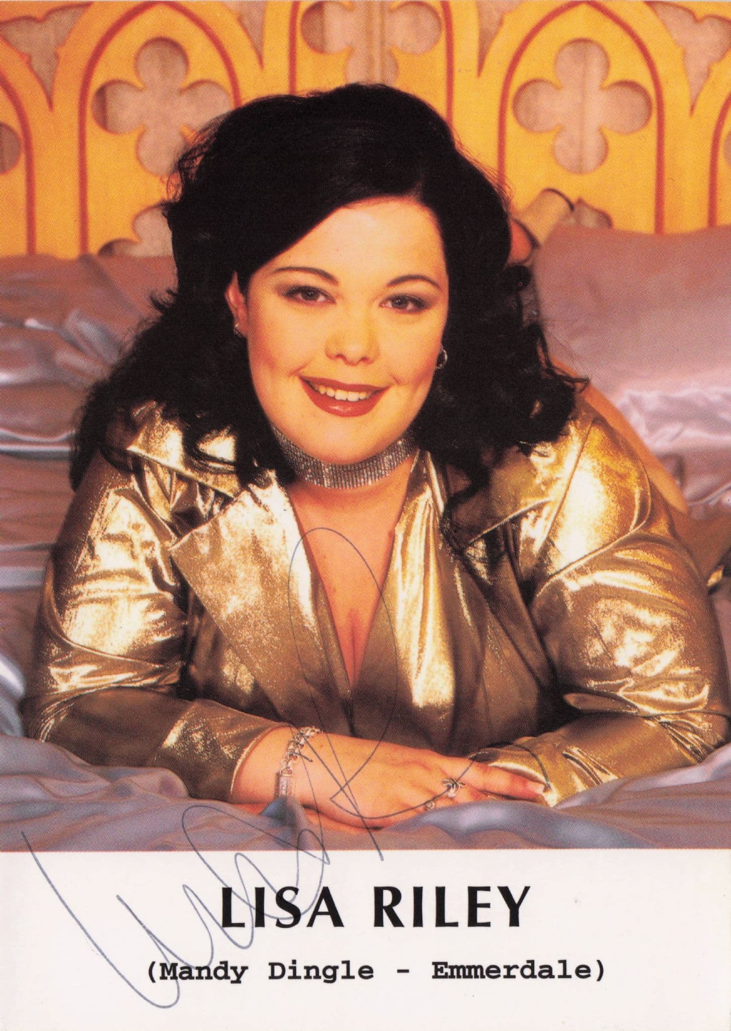 Lisa Riley as Mandy Dingle Emmerdale Management Hand Signed Photo