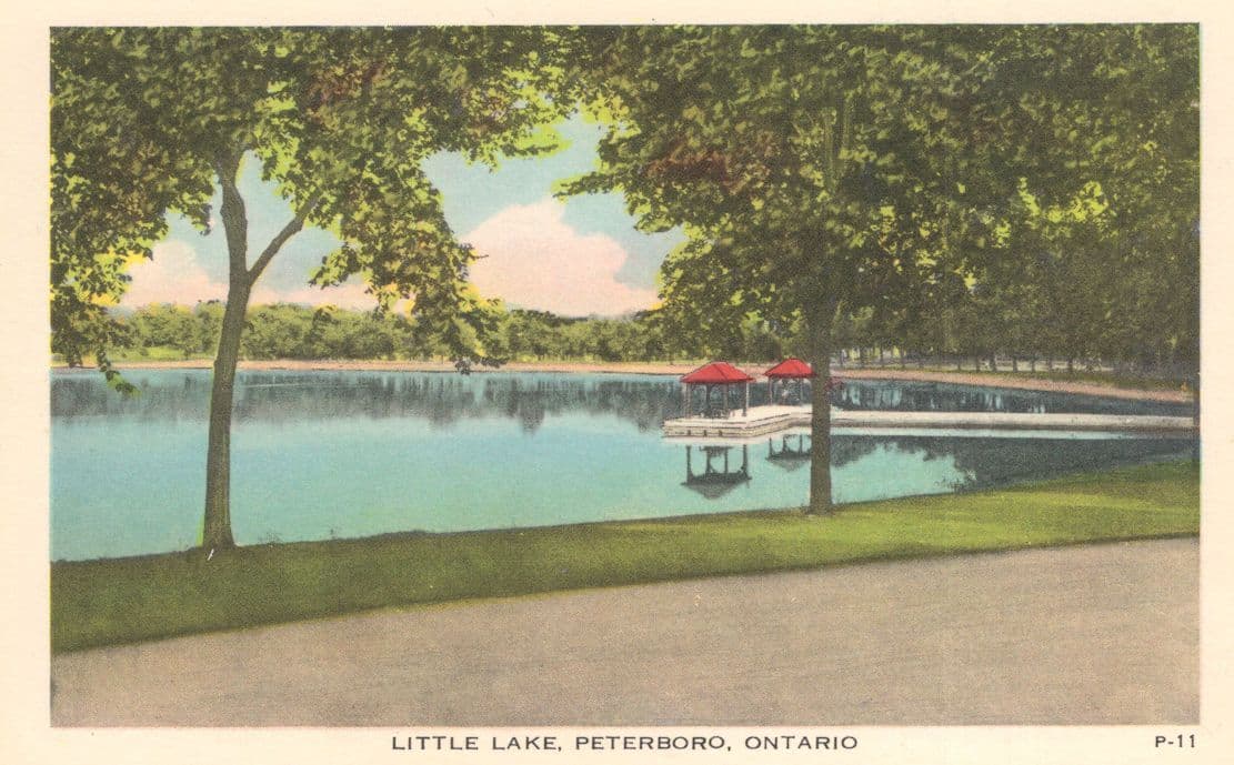 Little Lake Peterborough Ontario Canada Antique Postcard