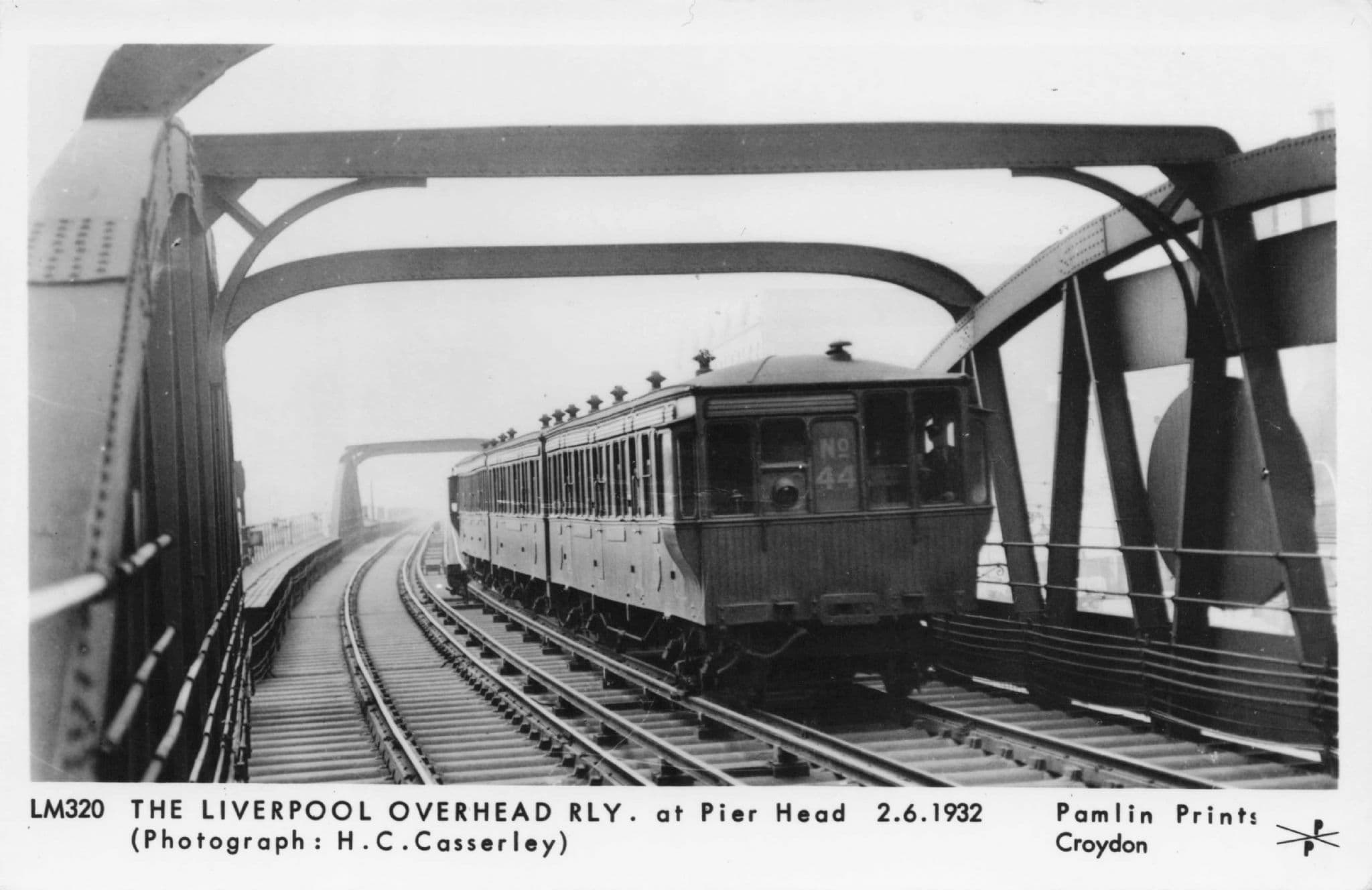Liverpool Overhead Oier Road 1922 Old Train Railway Photo Postcard