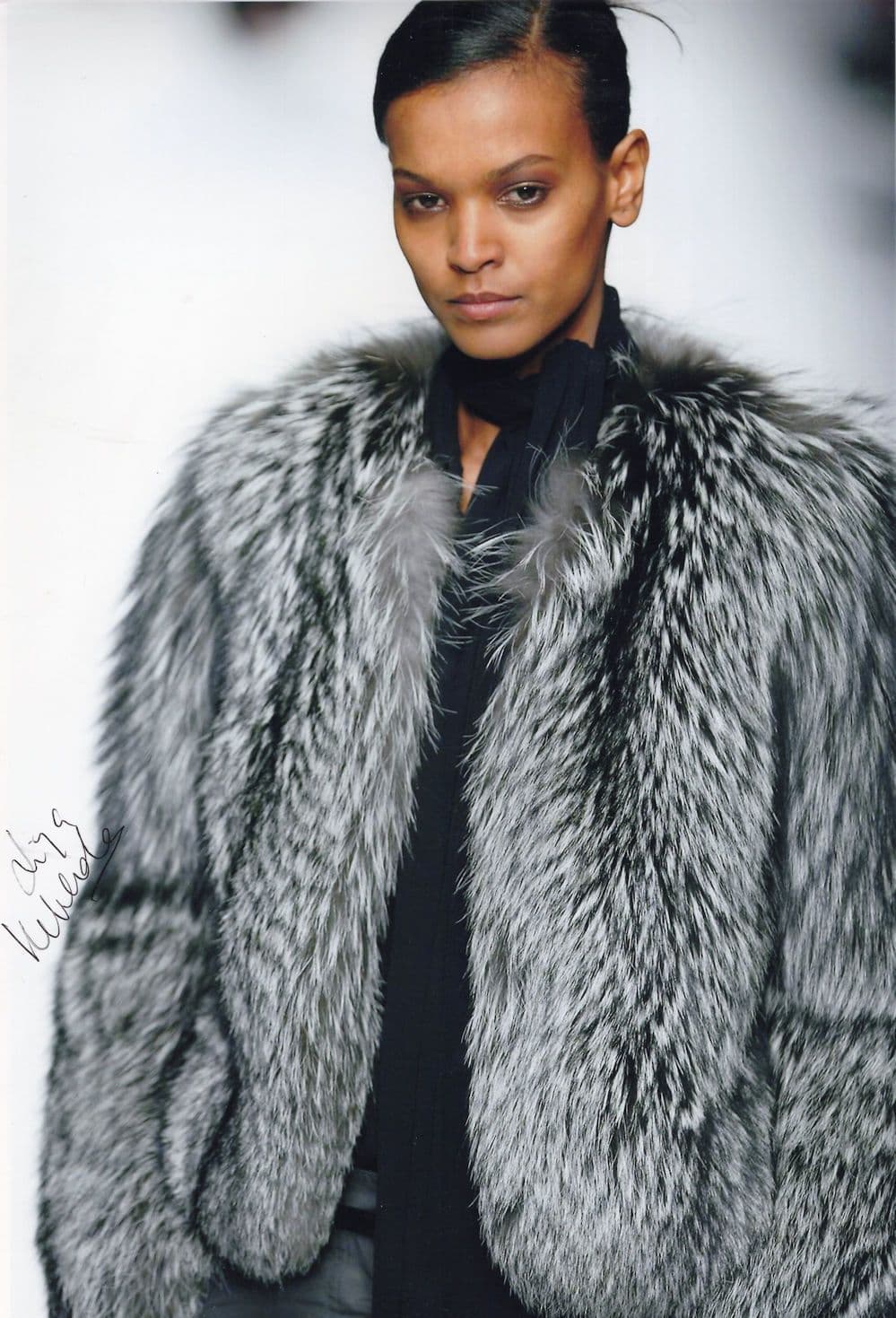 Liya Kebede Vogue Supermodel Stunning 12x8 Hand Signed Photo