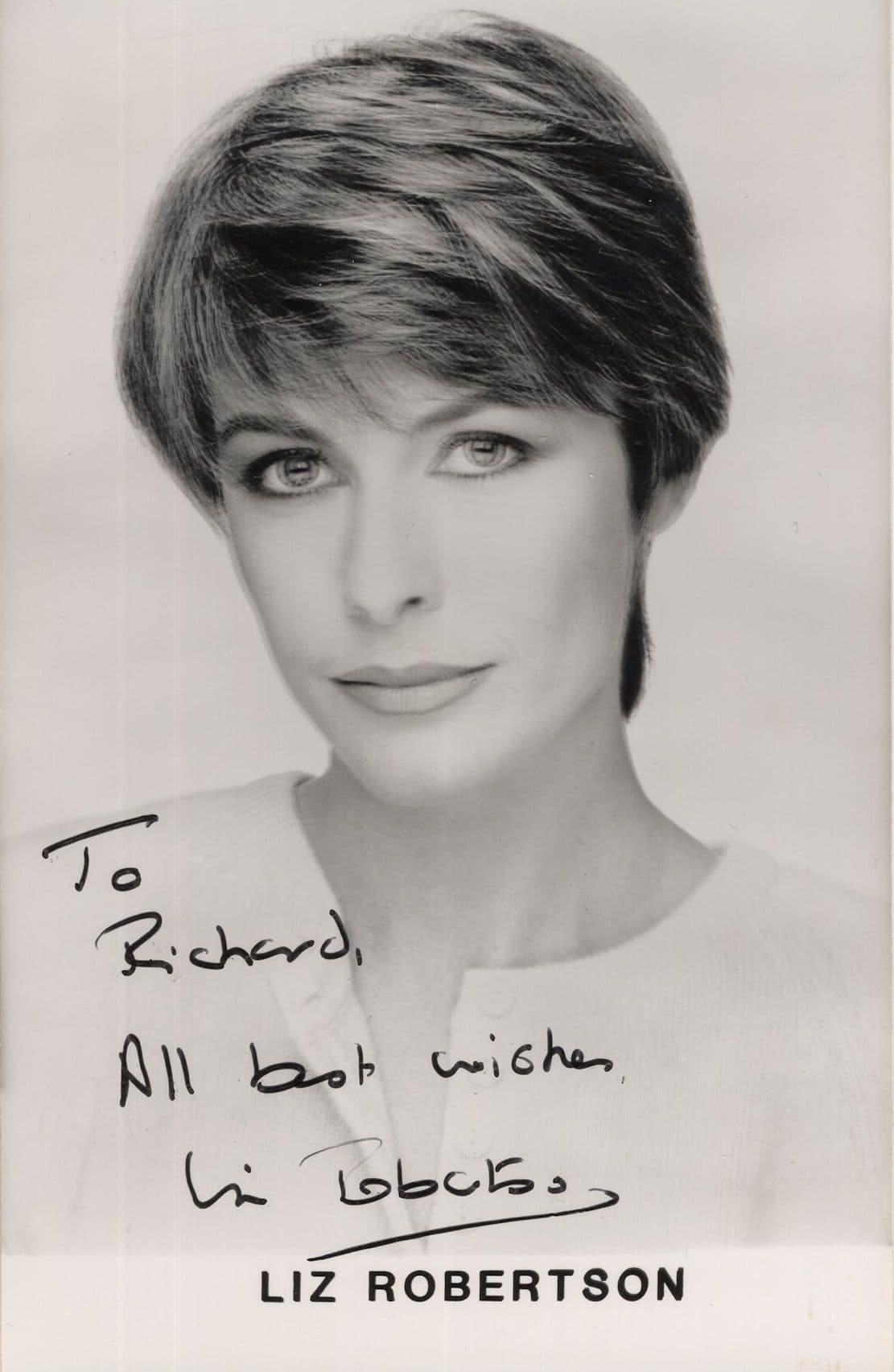Liz Robertson Phantom Of The Opera Hand Signed Photo