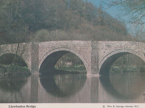Llawhaden Bridge Pembroke Wales Welsh Postcard