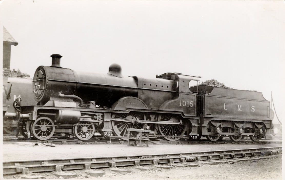 LMS 1015 Transportation Train Midland Railways Old Photo Postcard