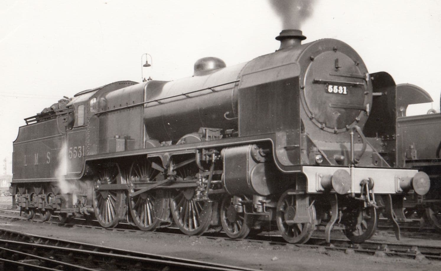 LMS Class 4-4-0 Number 45531 Vintage Train Plain Back Postcard Photo