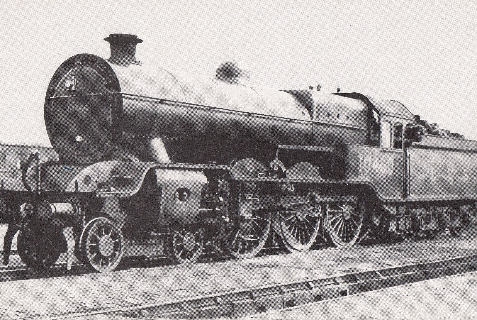 LMS Class 4-6-0 No 10460 Lancashire & Yorkshire Train Postcard