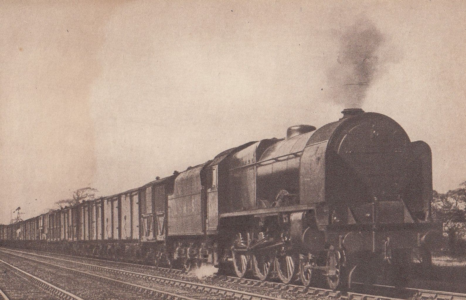 LMS Euxton Royal Scot Class Scottish Borderer 6104 Train Old Postcard