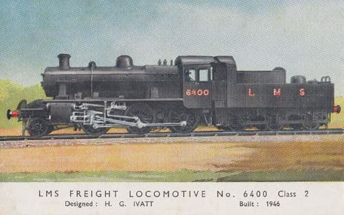 LMS Express Passenger Locomotive Class 2 Train Postcard