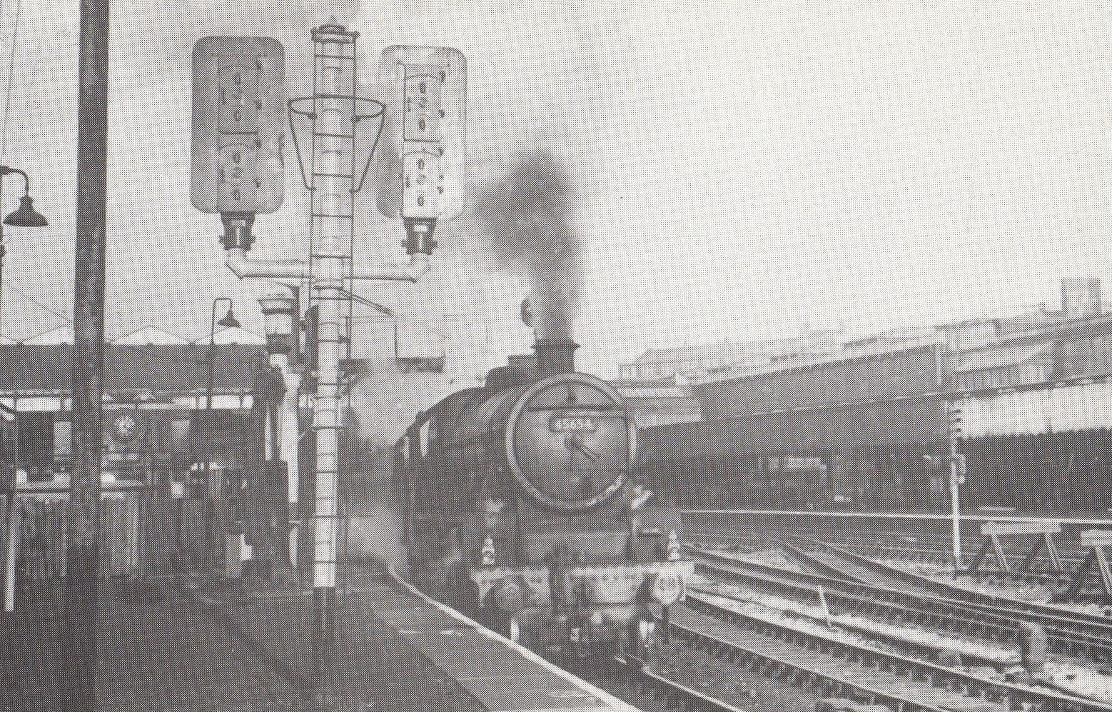 LMS Jubilee Class 4-6-0 No 45654 Manchester Station to Southport 1966 Train Postcard
