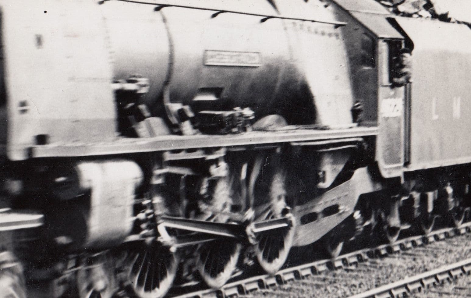 LMS Princess Coronation 4-6-2 Duchess Of Hamilton Train Wheels Real Photo Postcard