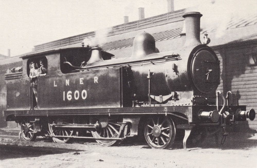 LNER 1600 Class A 2-4-2 Train Postcard