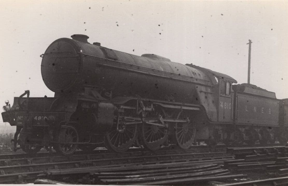 LNER 4810 Class 2-6-2 Nigel Gresley Train Real Photo Old Postcard