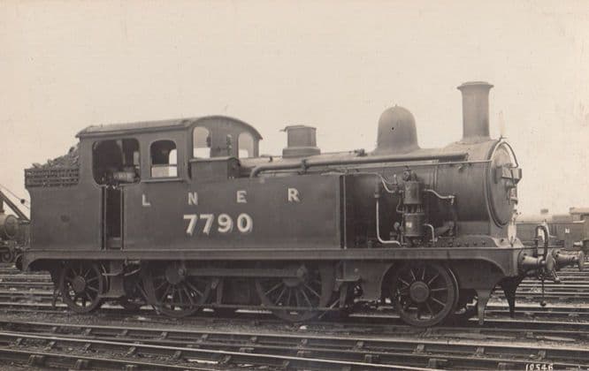 LNER 7790 Engine Train Vintage Railway Real Photo Postcard