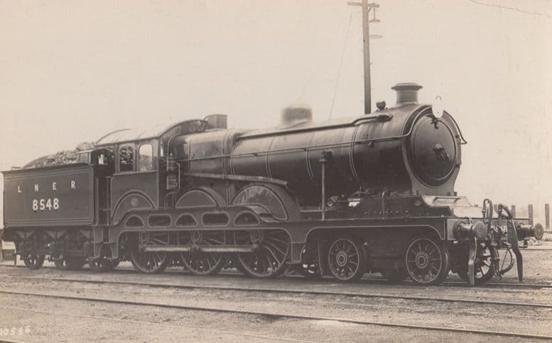 LNER 8548 Engine Train Vintage Railway Real Photo Postcard