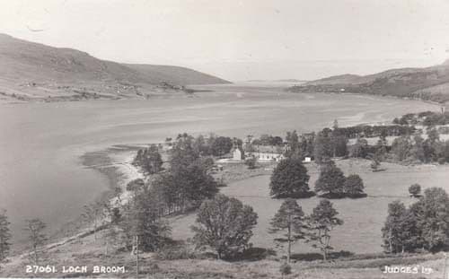 Loch Broom Scotland Vintage Photo Postcard