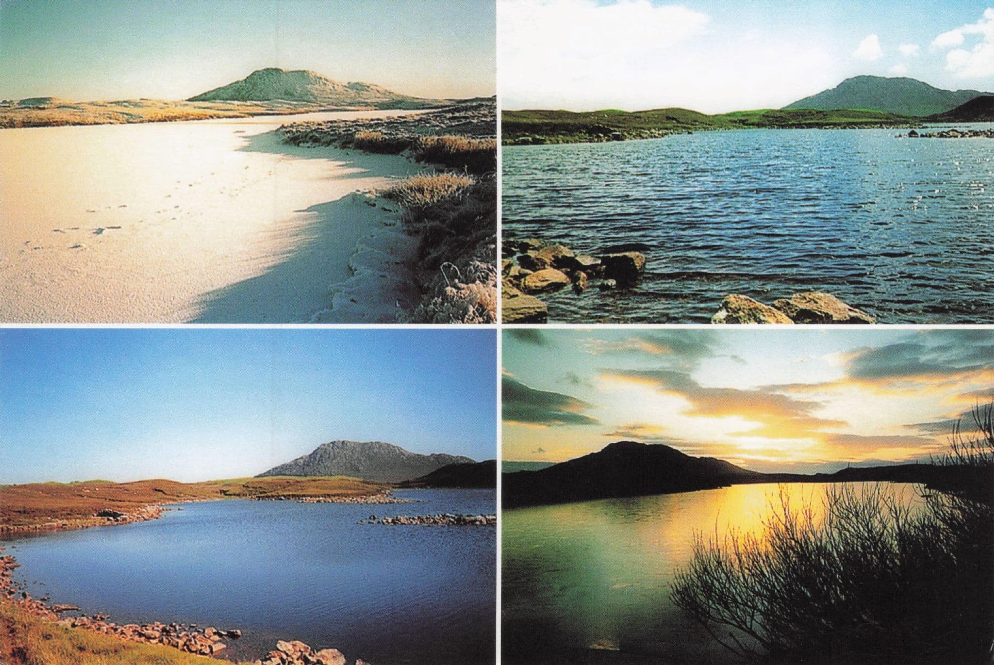 Locheport North Uist Four Seasons Scottish Weather Photo Postcard