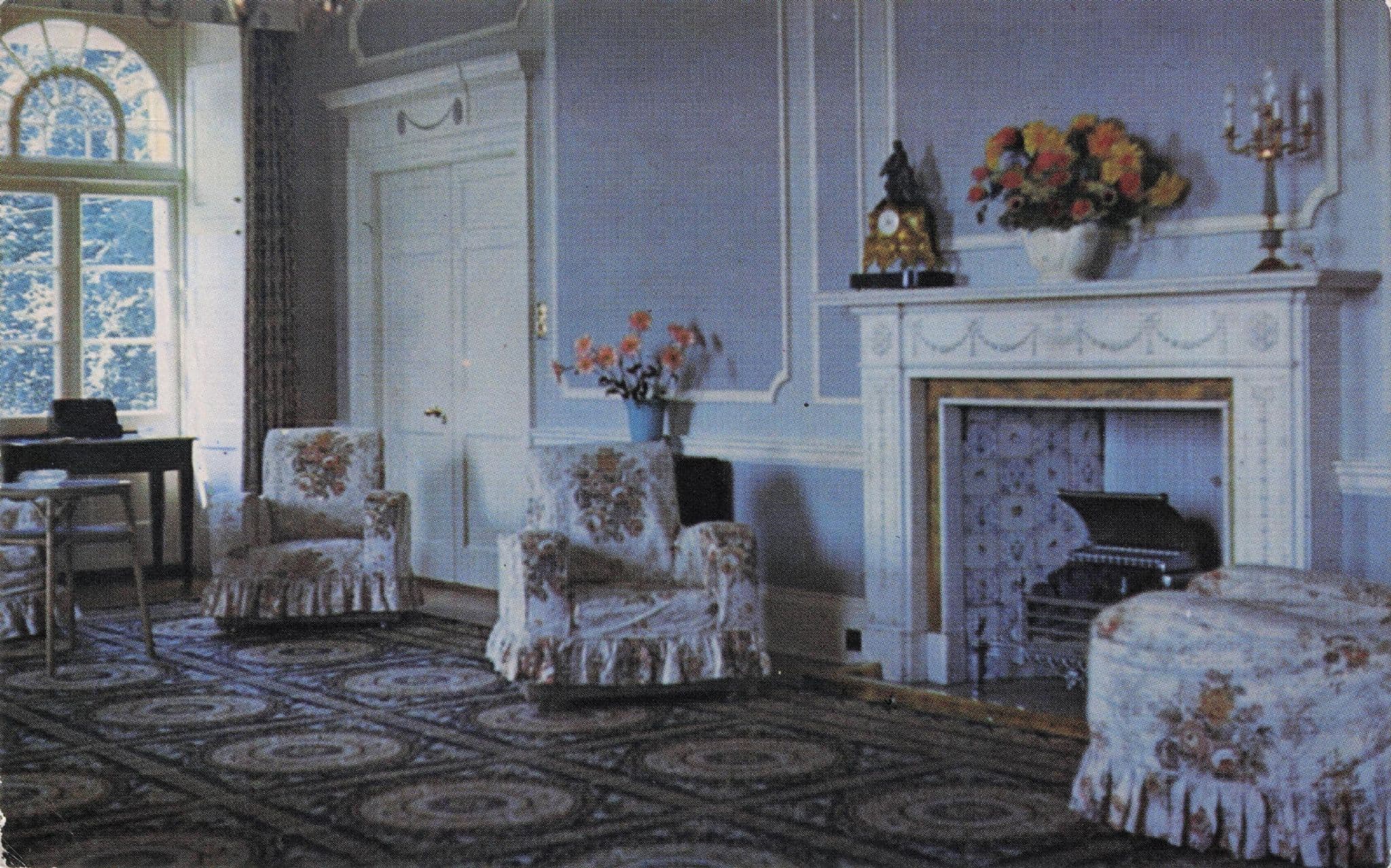 Lockerbie House Hotel Lounge & Antique Fireplace Scottish Postcard