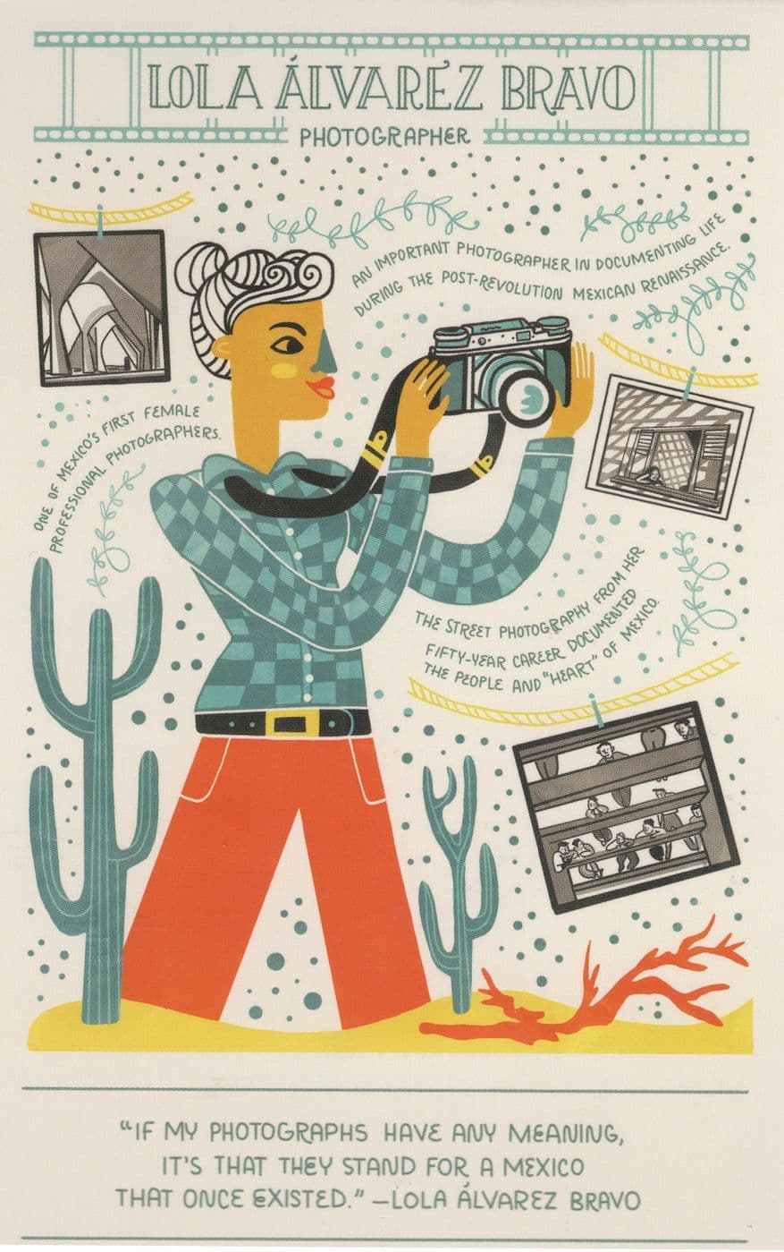 Lola Alvarez Bravo 1st Mexico Mexican Photographer & Camera Postcard