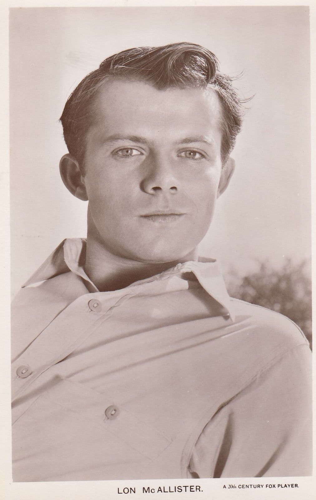Lon McAllister Picturegoer Vintage Postcard