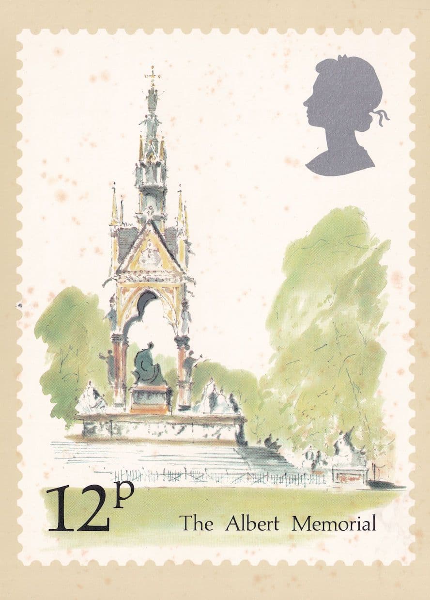 London Albert Memorial PHQ Postcard