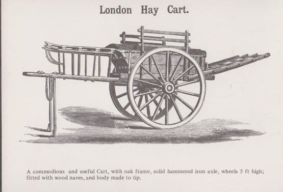 London Hay Cart Postcard