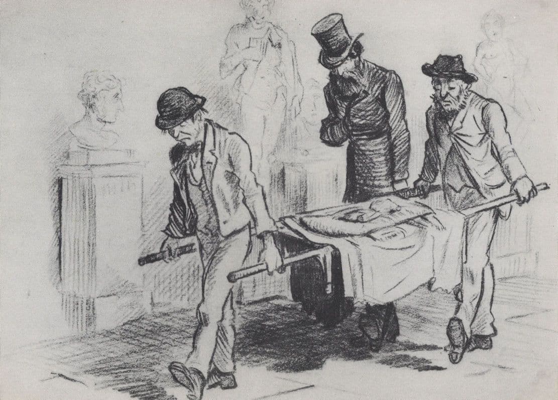 London Museum Victorian Removing A Statue Ceremony Postcard