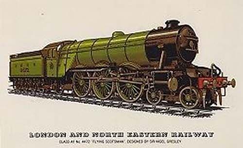 London & North Eastern Railway Class 4472 Flying Scotsman A1 Train Postcard
