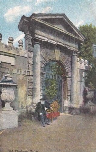 London Old Chelsea Gate Antique Rare 1909 Postcard