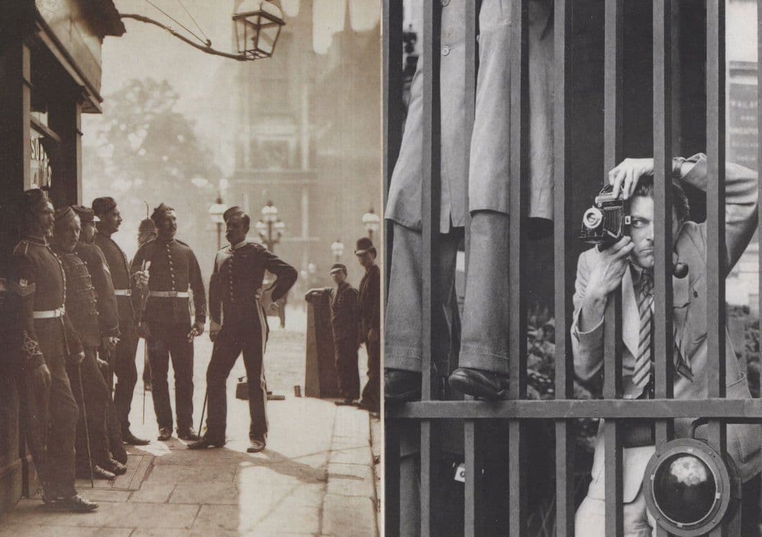 London Street Photo Photographer Camera 2x Museum RPC Postcard s