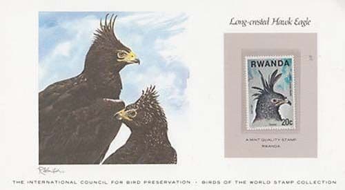 Long Crested Hawk Eagle Postcard Stamp First Day Cover