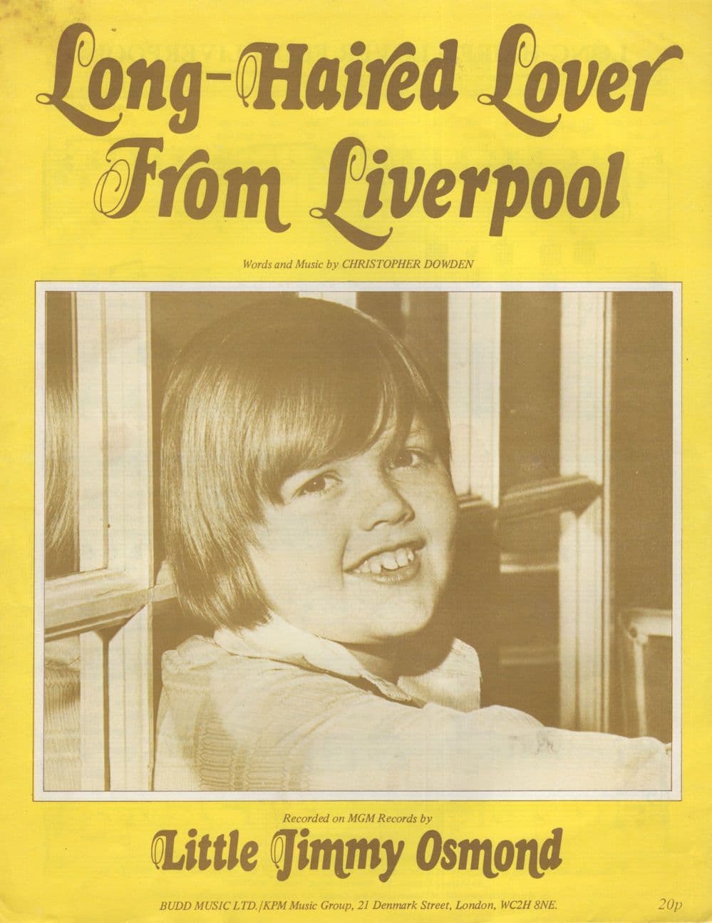 Long Haired Lover From Liverpool Jimmy Osmond Sheet Music