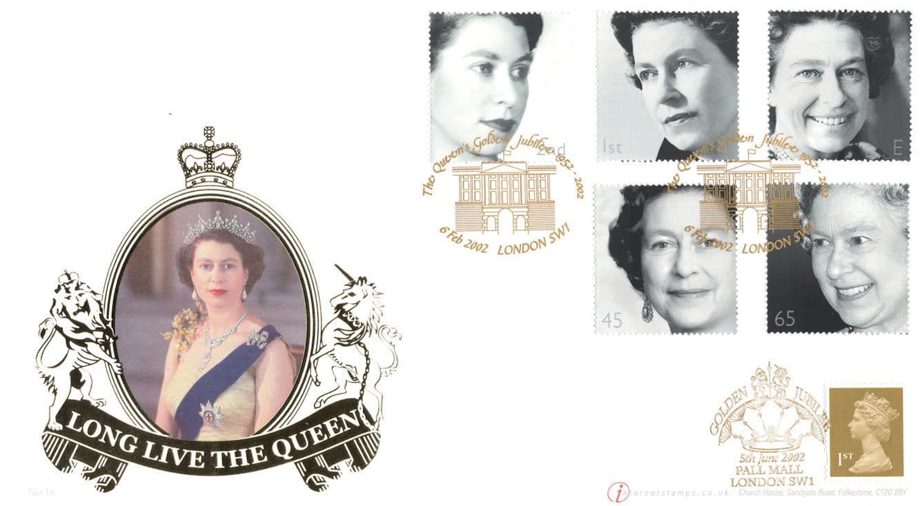 Long Live The Queen Elizabeth II Golden Jubilee RARE LTD TO 175 FDC