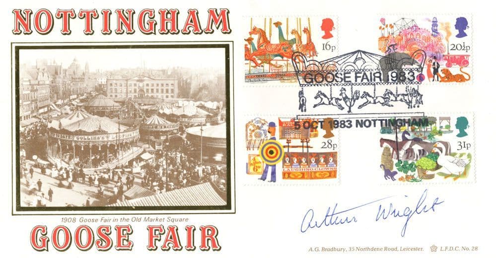 Lord Mayor of Nottingham Goose Fair 1983 Hand Signed FDSC