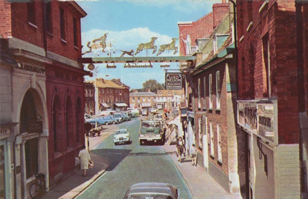 Lord Nelson Pub Dereham Norfolk Builders Lorry Postcard