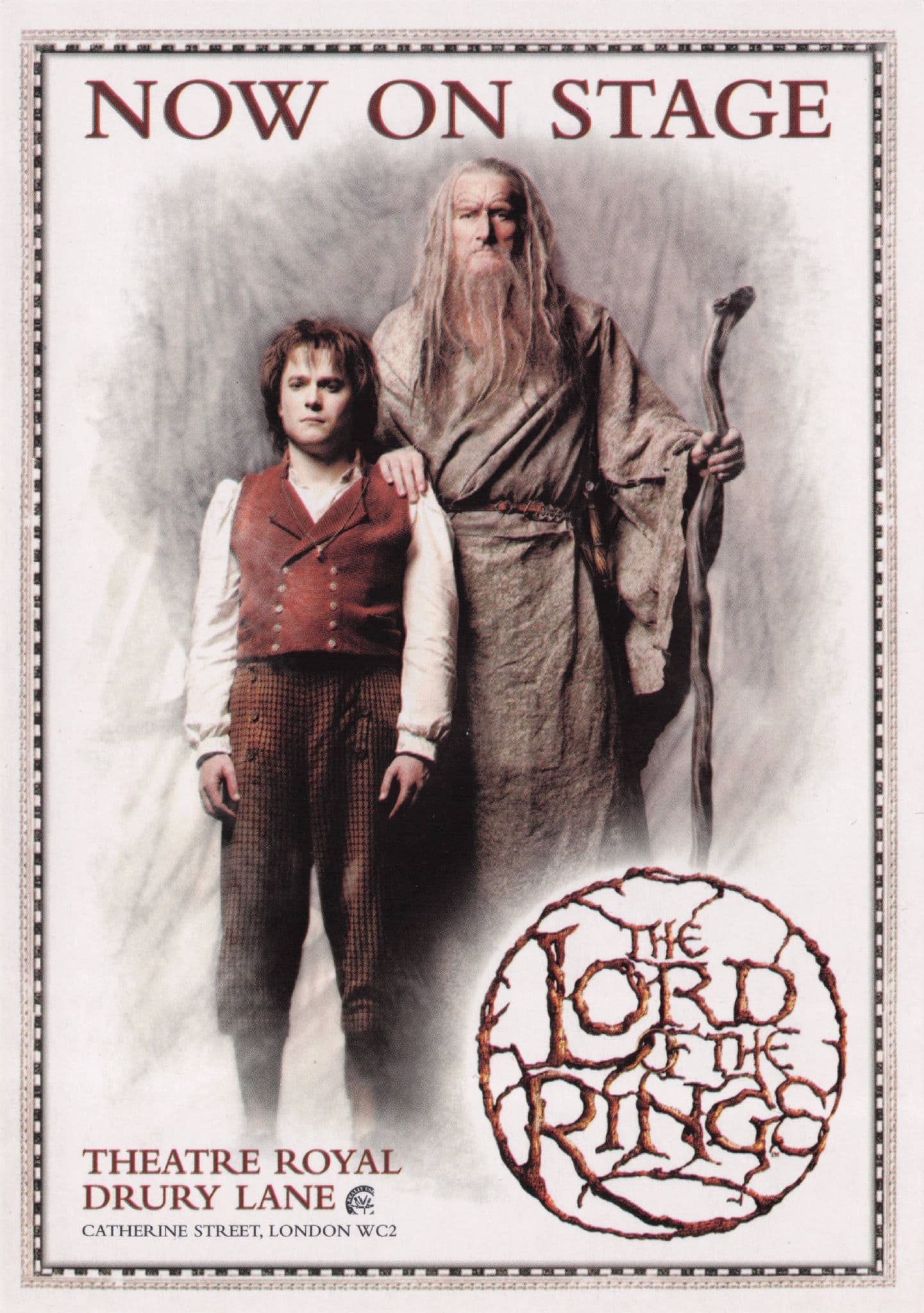 Lord Of The Rings Theatre Royal Arrival At London Rare Postcard